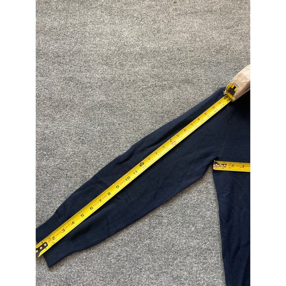 J.Crew Merino Wool Blend Sweater Polo Navy Small NWT - Picture 7 of 9